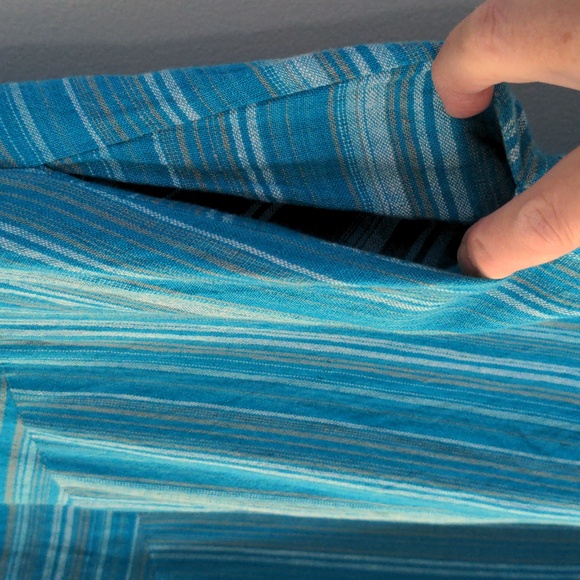 For Cynthia Dress Women's 3X Blue Linen Blend Sleevless Summer Maxi Pockets - Picture 4 of 10